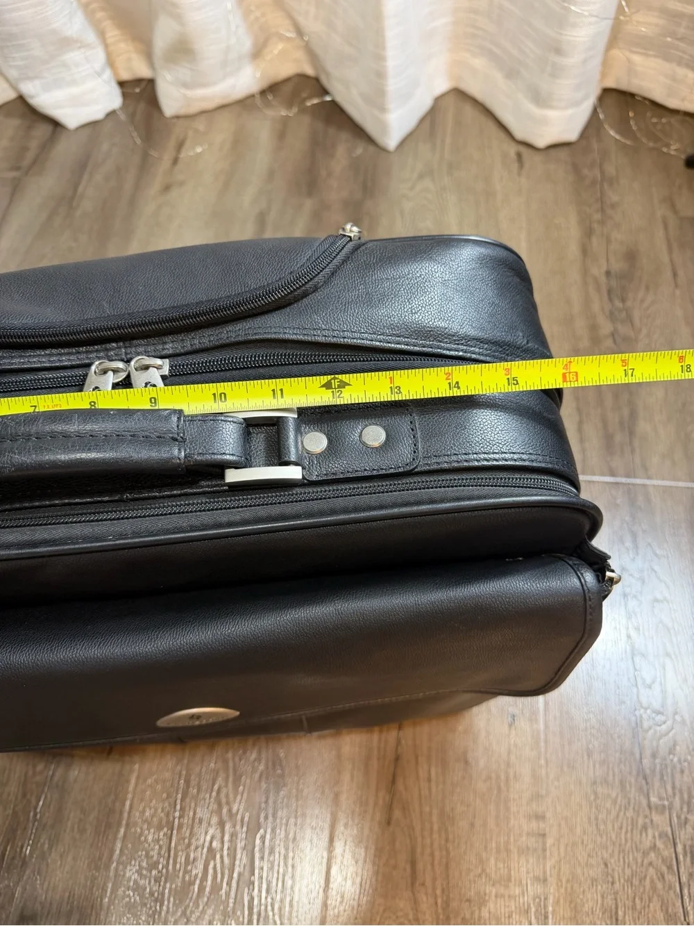 Samsonite Black Rolling Laptop Briefcase with Front Pocket